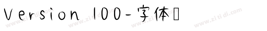 Version 100字体转换